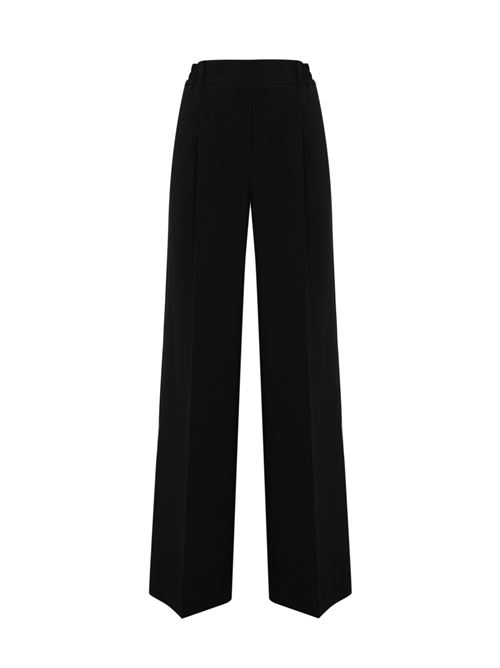 Pantalone classico con pieghe D. Exterior | 599112NERO